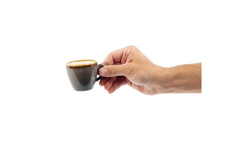 Tasse à espresso Olympia Kiln grise 85ml