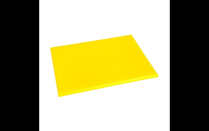 Planche à découper standard haute densité Hygiplas jaune