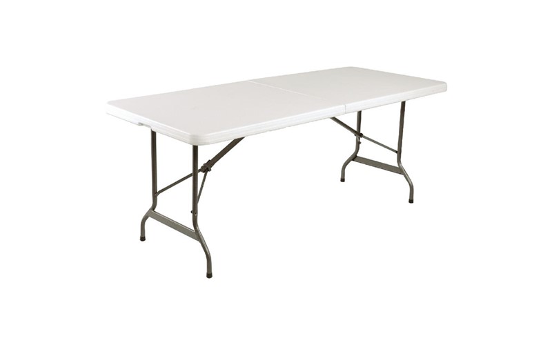 Table pliable au centre Bolero blanche 1829mm