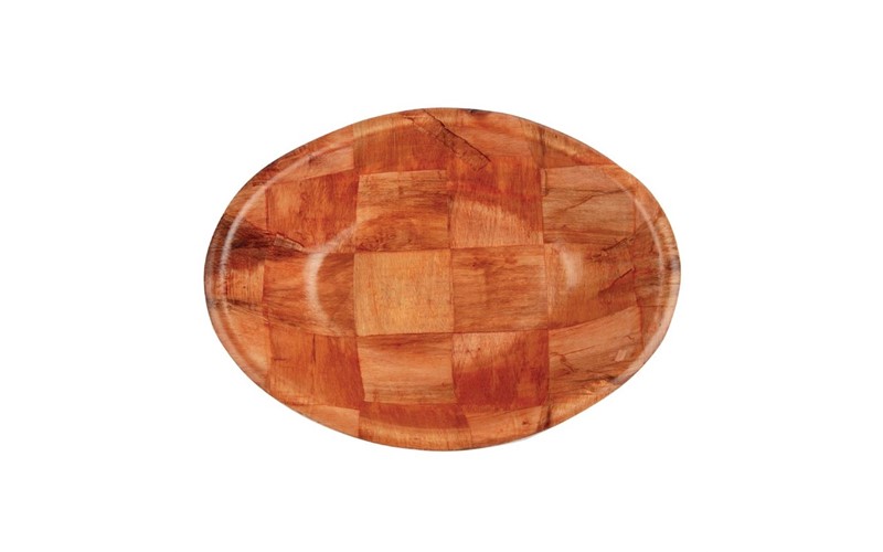 Corbeille ovale en bois grand modèle
