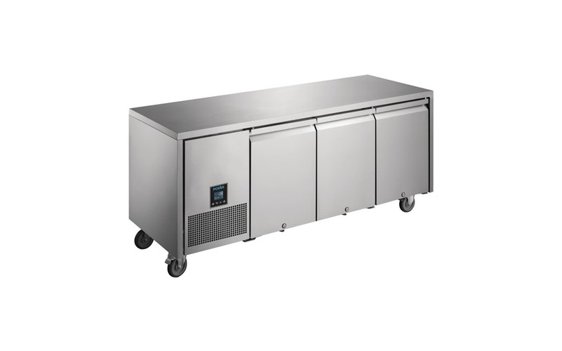 Table réfrigérée négative 3 portes Premium Polar Serie U 420L