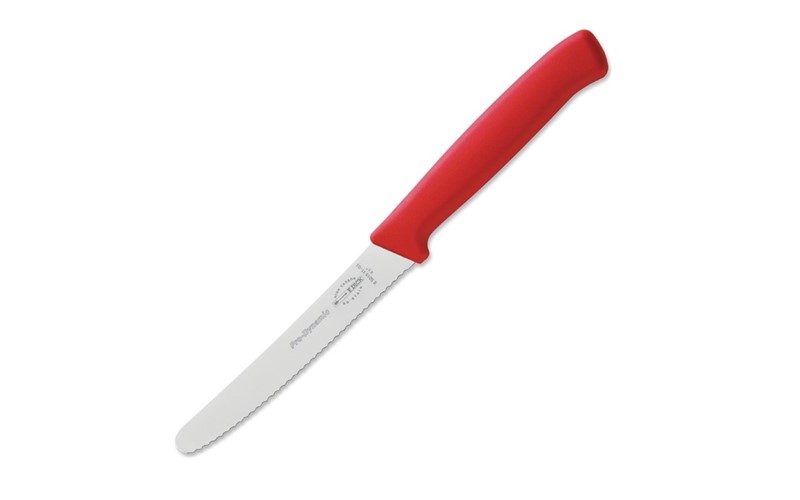 Couteau universel denté Dick Pro Dynamic rouge 11cm