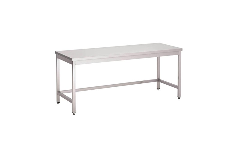 Table inox sans étagère basse Gastro M 1000 x 700 x 850mm