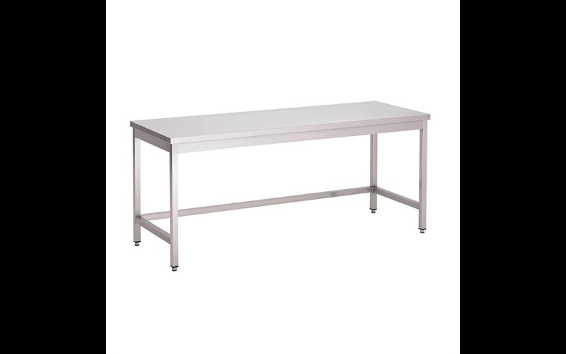 Table inox sans étagère basse Gastro M 1600 x 700 x 850mm