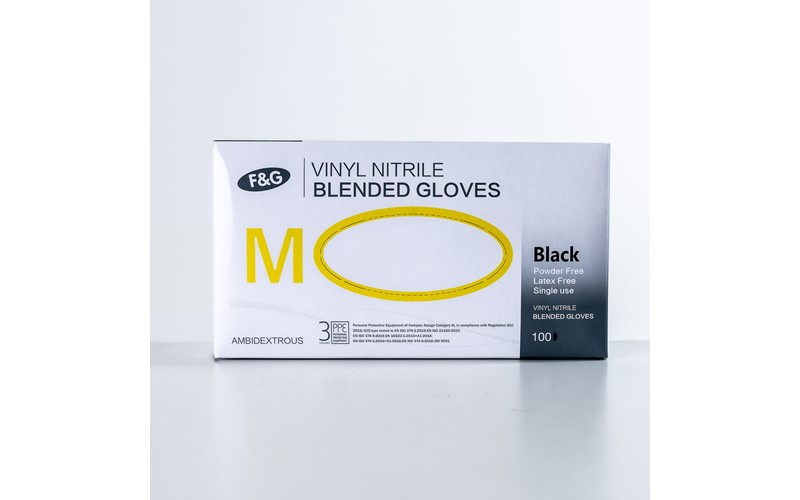 Gant Vi Nitrile Noir M 100PCS