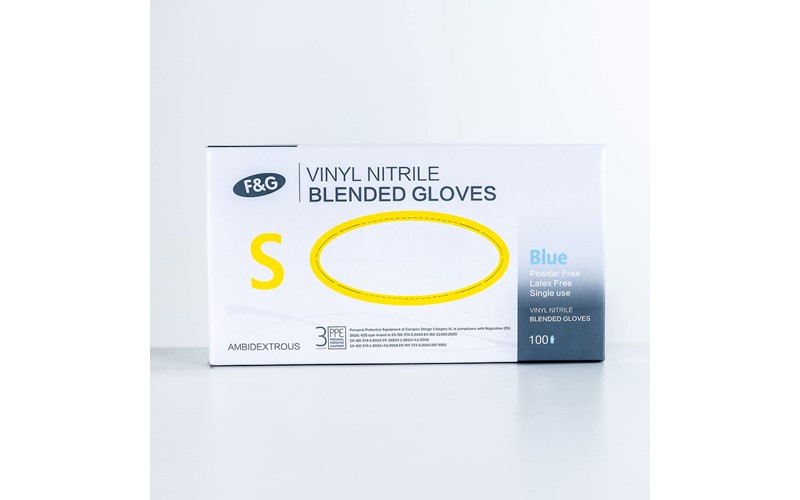 Gant Vi Nitrile Bleu S 10 X 100PCS