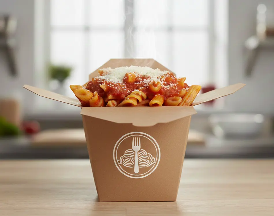 Bol à salade en carton kraft personnalisé