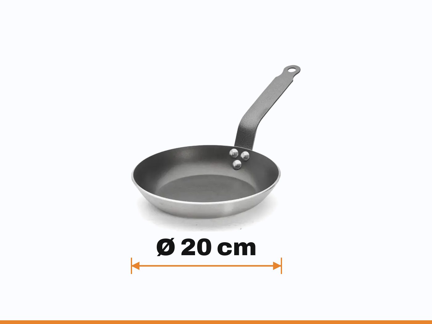Dimensions de la poêle ronde choc access : Ø 20 cm