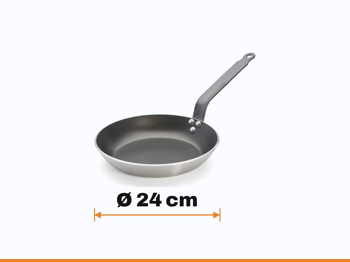 Dimensions de la poêle ronde choc access : Ø 24 cm