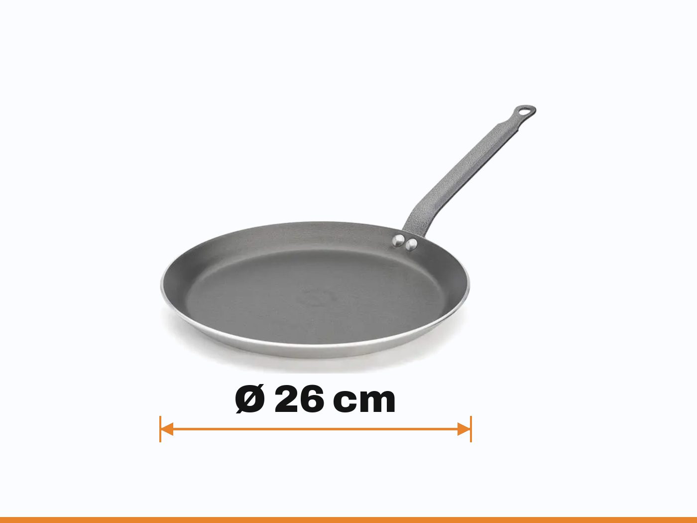 Dimensions de la poêle à crêpes choc : Crêpes Ø 26 cm