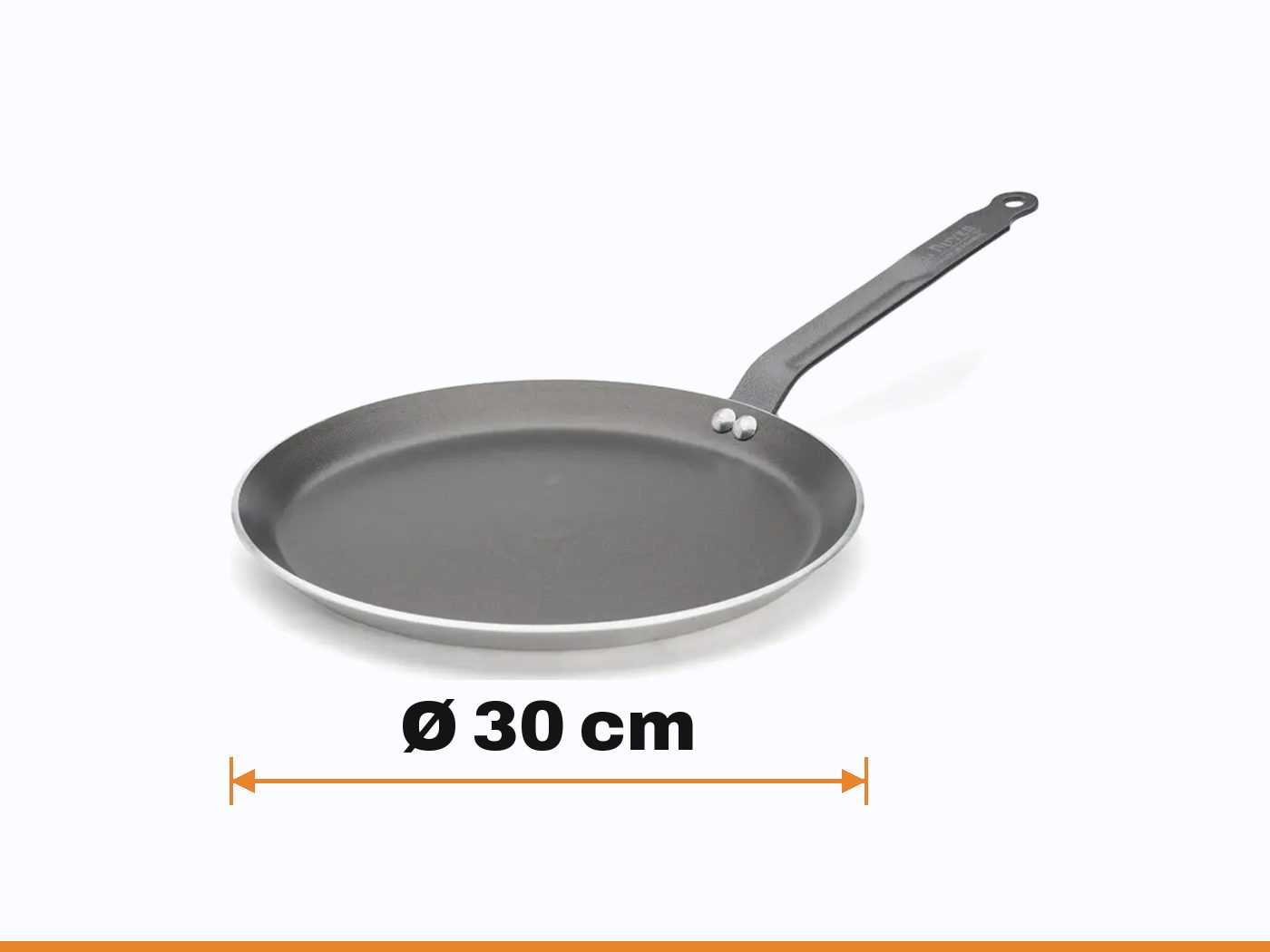 Dimensions de la poêle à crêpes choc : Crêpes Ø 30 cm
