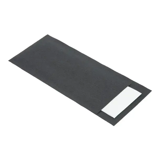 Pochette porte-couverts noire, autre vue