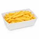 Ravier à frites carton blanc C90 garni d'une grande portion de frites