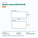 Dimensions du ravier à frites CA1M : 70 × 30 × 33 mm — 100 pièces par carton