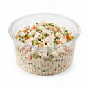 Barquette bouchère transparente garnie de salade traiteur prête à vendre