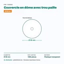 Dimensions du couvercle en dôme Ø 95 mm — 1000 pièces par carton