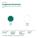 Boîte Octaview noire 19 cm face au format 23 cm de la gamme