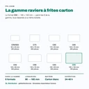 Ravier à frites C94, le plus grand des 8 formats de la gamme carton