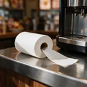 Rouleau mini de papier d'essuyage blanc 2 plis à dévidage central sur comptoir