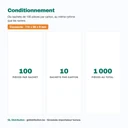 Conditionnement du couvercle de ravier : 10 sachets de 100 pièces, soit 1 000 pièces par carton