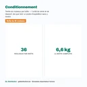 Conditionnement du ruban adhésif d'emballage : boîte de 36 rouleaux, 6,6 kg l'unité de vente