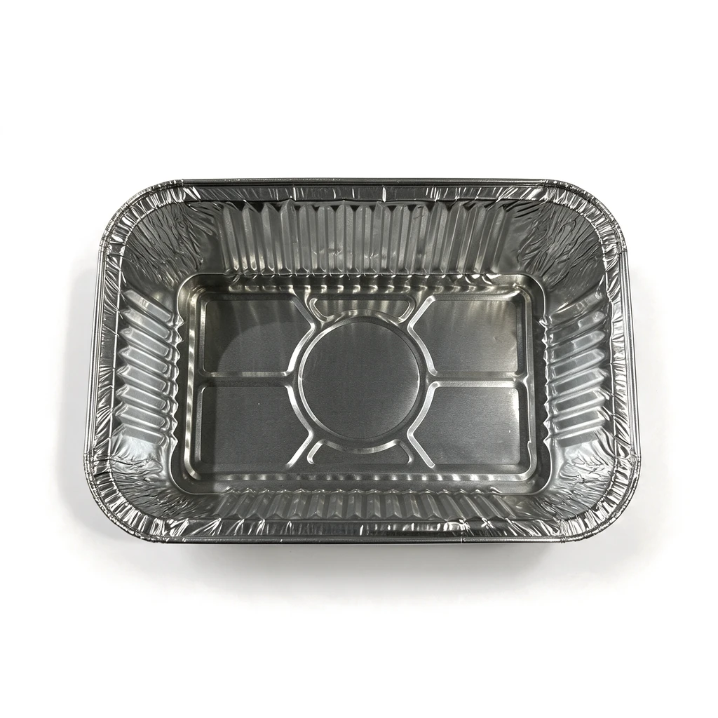 Fond moulé de la barquette aluminium 825 ml vu de dessus