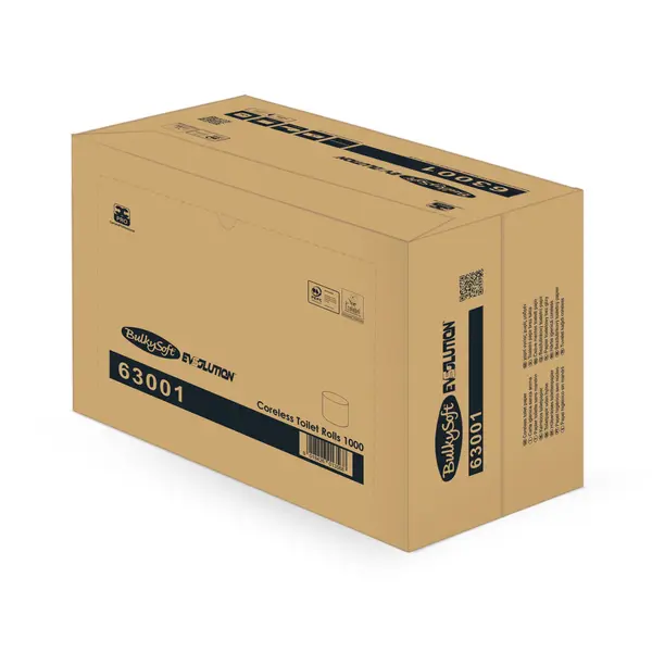 Papier WC hygiénique Bulky ig. coreless 2 plis 36RLX  (1000 coupons)  63001