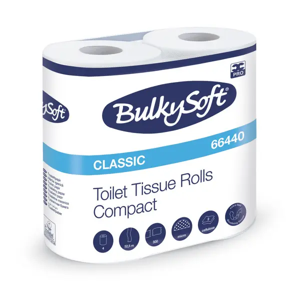 Papier toilette / WC BulkySoft Classic 2 Plis 40 Rouleaux 600 coupons 66440