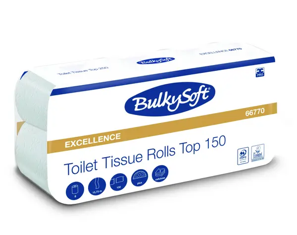 Toilettenpapier / WC-Papier BulkySoft Excellence 3-lagig 96 Rollen 66770