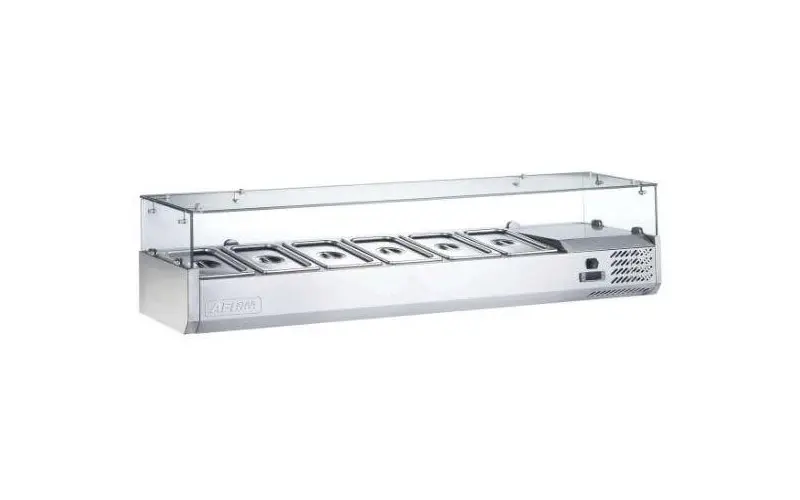 Saladette inox 6xGN 1/3 – 0/+8°C