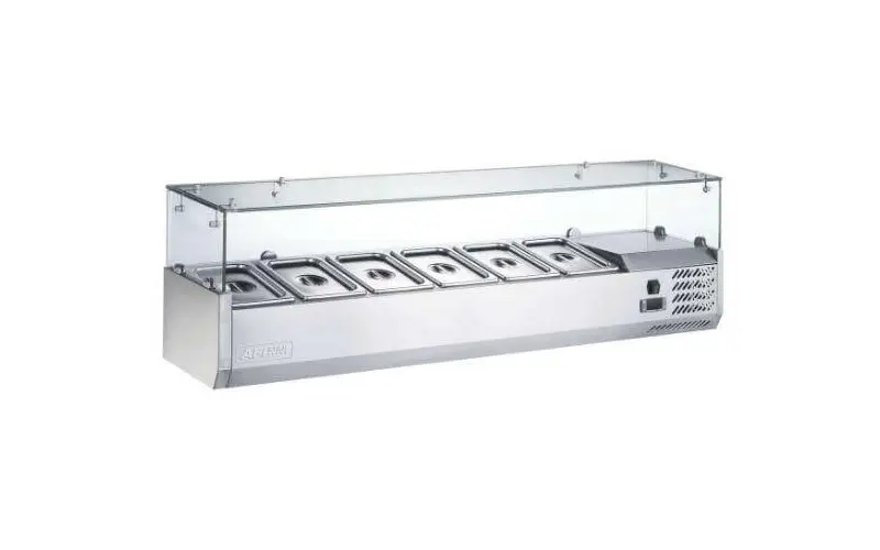 Saladette 6 x GN 1/4 inox