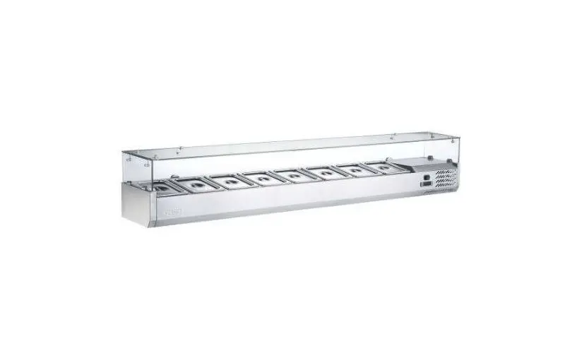 Saladette inox 8xGN 1/3 – 0/+8°C