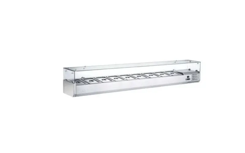 Saladette inox 9xGN 1/3 – 0/+8°C