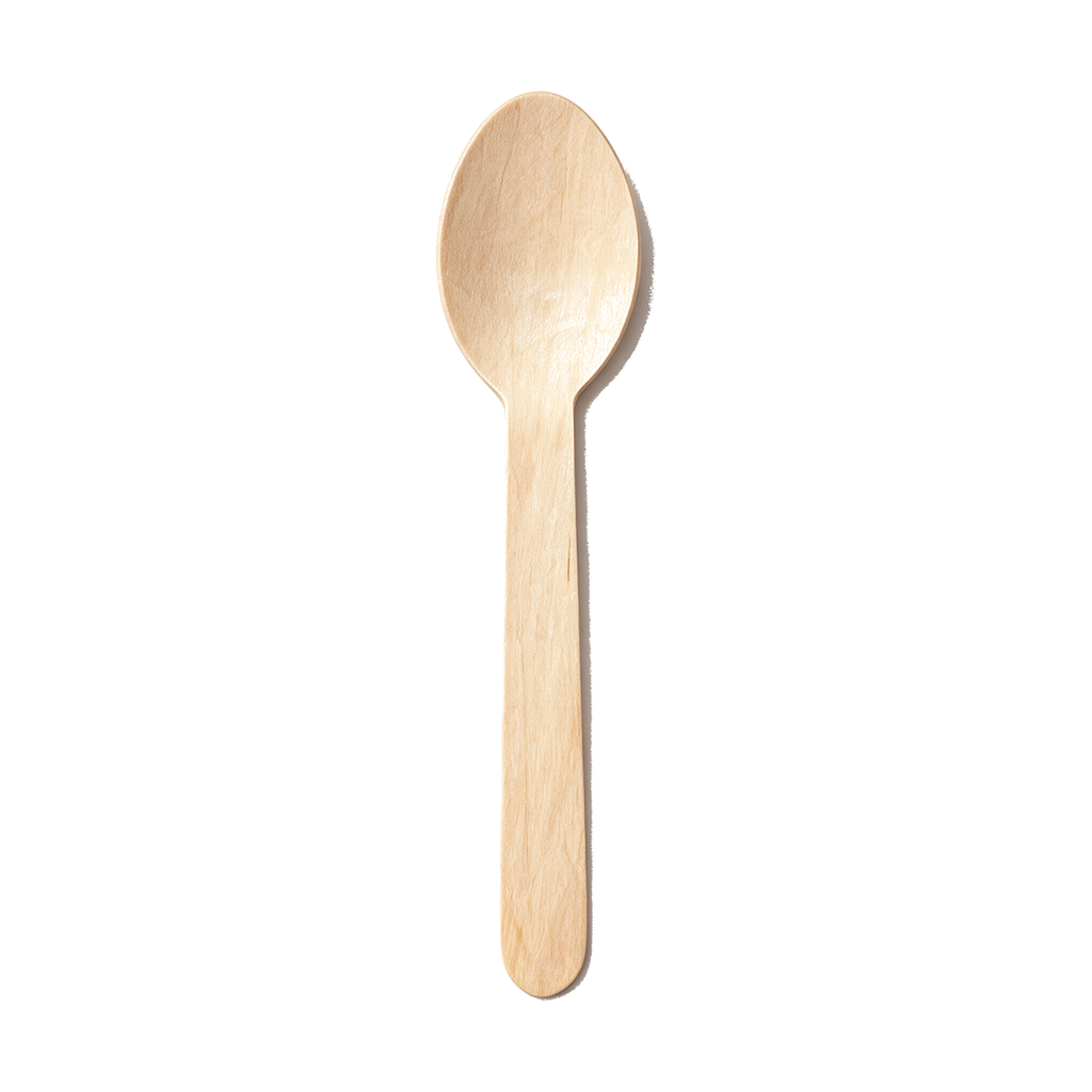 Disposable wooden spoon – box of 10 × 100 pieces