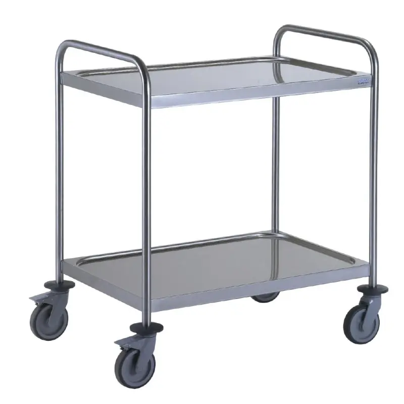 Tournus Chariot de service 2 plateaux inox 800x530mm