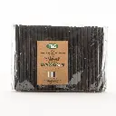Paille en carton noir 150 x 8 mm 150 pièces