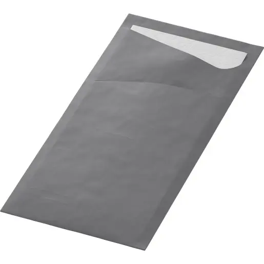 Pochettes à couverts Duni Sacchetto® 8,5x19 cm 500PCS Grey