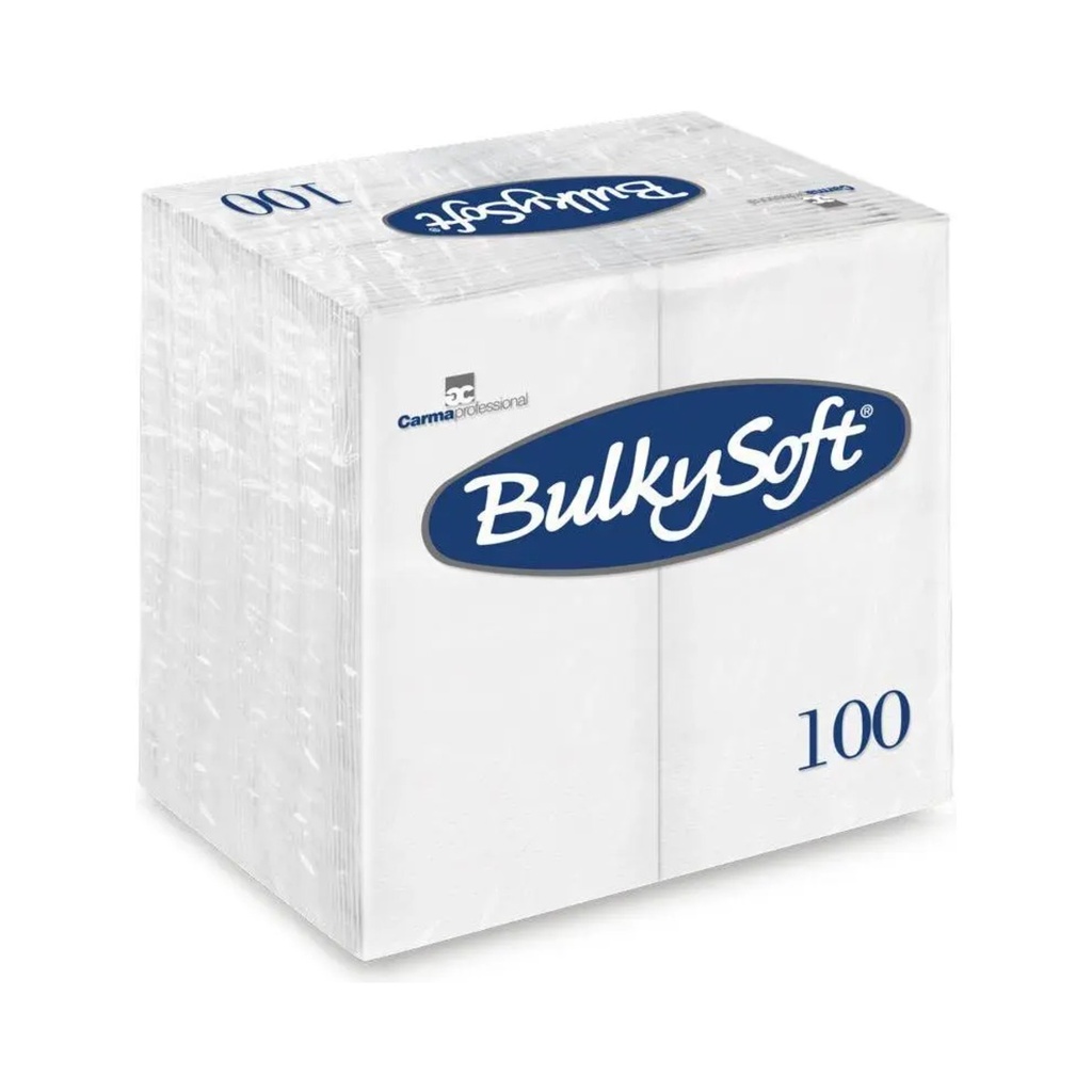 BulkySoft Servietten Weiß 2-lagig 40x40 cm Falzung 1/8 2000 Stk. 32042