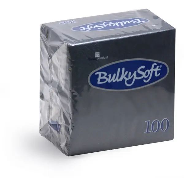 Servetten BulkySoft® Servetten Zwart 2 Lagen 24x24 cm 2000PCS 32204