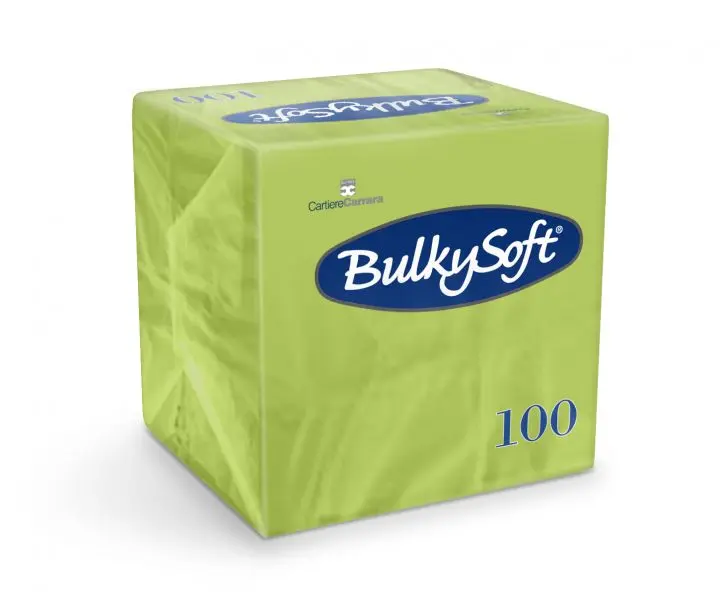 Serviette BulkySoft® rainbow napkins 24x24 2 ply kiwi 100x20 32460