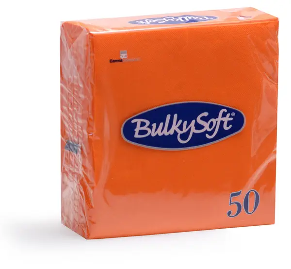 BulkySoft® Napkins Servietten Orange 2-lagig 33x33 cm 2000 Stk. 32398