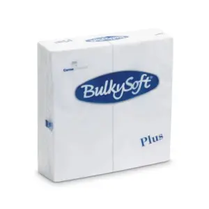 BulkySoft® Napkins Plus White Double Point 38x38 cm 800pcs 1/8 Fold 32039