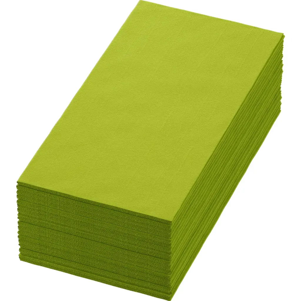 Serviettes Airlaid Bio Dunisoft® 40x40 cm Pliage 1/8 360PCS Kiwi