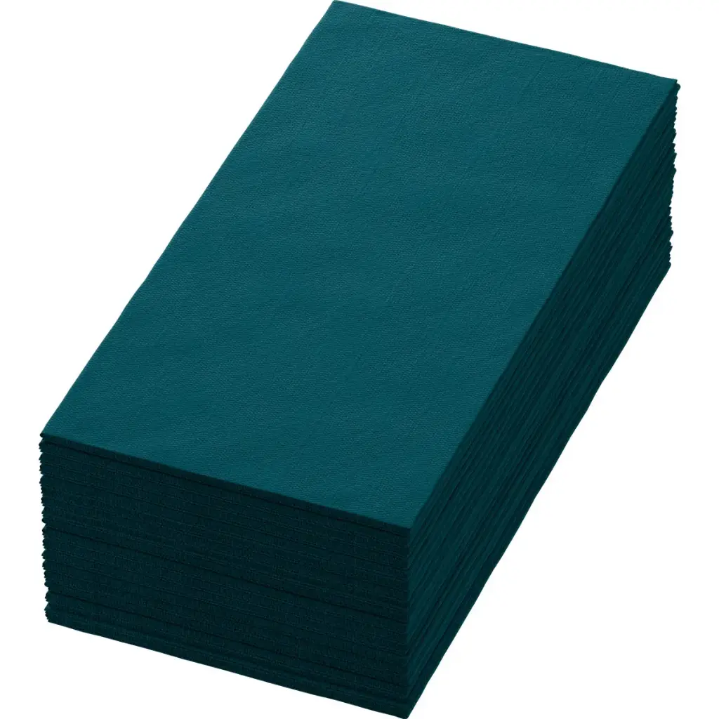 Servetjes Airlaid Bio Dunisoft® 40x40 cm Vouwing 1/8 360STUKS Ocean Teal