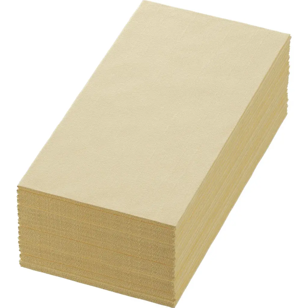 Airlaid Bio Servietten Dunisoft® 40x40 cm 1/8 Falz 360 Stk Creme