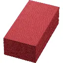 Serviettes bordeaux 40x40cm 3 plis pliage 1/8 1250PCS