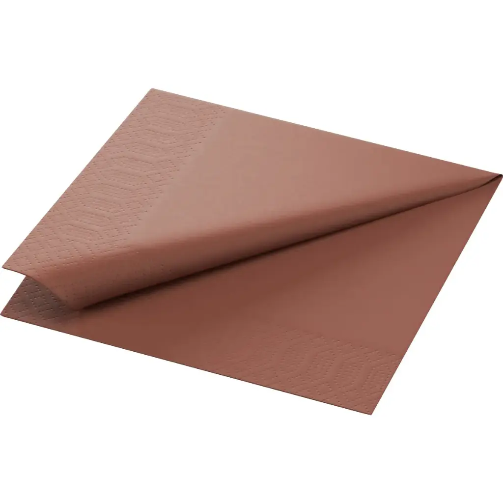Serviettes Ouate 33x33 cm 2 Plis 2000PCS Chestnut