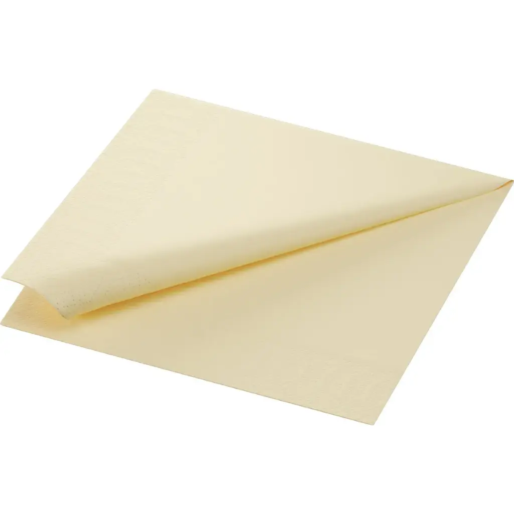 Serviettes Ouate 40x40 cm 3 Plis 1000PCS Crème