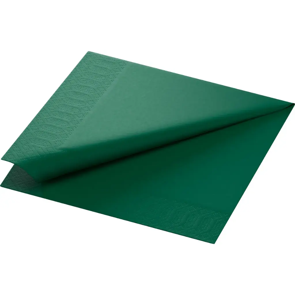 Serviettes dark green 40x40cm 2 plis 1250PCS