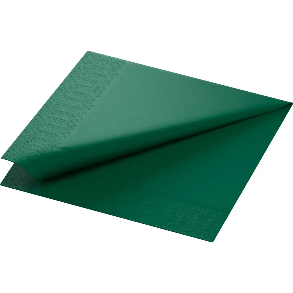 Serviettes dark green 40x40cm 3 plis 1000PCS